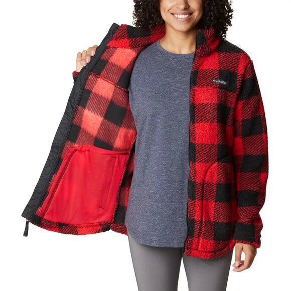 Columbia Women's West Bend Full Zip Fleece Jacket Plus Size 2X Red MSRP $110 - Picture 4 of 7